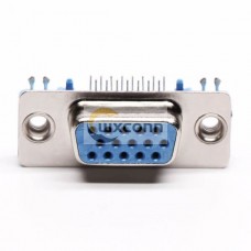 D-sub High Density 15 Pin Right Angled Female for PCB Mount D-sub High Density 15 Pin Right Angled Female for PCB Mount