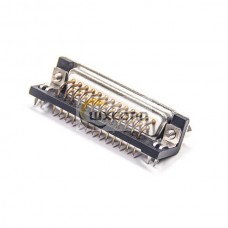D sub 25 pin Male Connector Right Angle For PCB Mount Machined Contacts D sub 25 pin Male Connector Right Angle For PCB Mount Machined Contacts