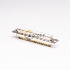 2 Row D SUB 37 Pin Female Machined White Straight Solder Type 2 Row D SUB 37 Pin Female Machined White Straight Solder Type