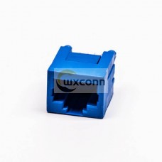 5pcs RJ45 Connector 80 Degree Connector 1 Port 8P Blue Unshield Without LED 5pcs RJ45 Connector 80 Degree Connector 1 Port 8P Blue Unshield Without LED