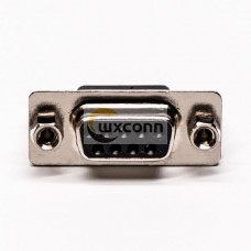 9 Pin D sub Connector Female Straight Machined Pin Through Hole for PCB Mount 9 Pin D sub Connector Female Straight Machined Pin Through Hole for PCB Mount