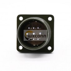 MS3102A20-18P Panel Mount Receptacle 9 Pin Solder Contacts Olive Drab Chromate Plating Connector MS3102A20-18P Panel Mount Receptacle 9 Pin Solder Contacts Olive Drab Chromate Plating Connector
