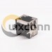 5pcs 90 Degree RJ45 Connector Female Straight 8P8C with Shield and without LED