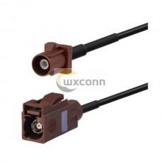 Antenna Extension Cable for Car Fakra F Brown Male to Female Pigtail Cable 2m