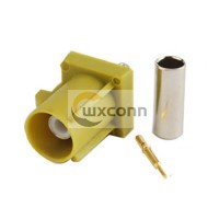 Fakra Jack Connector Fakra K Male Curry RG316 RG174 Cable Crimp Connector for Car Sirius XM Radio Fakra Jack Connector Fakra K Male Curry RG316 RG174 Cable Crimp Connector for Car Sirius XM Radio
