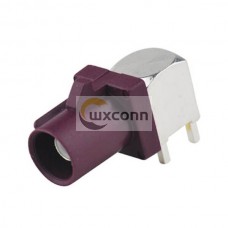 Fakra Purple Connector Fakra D SMB Plug PCB mount angled Male RF connector Purple for GSM,GPS systems Fakra Purple Connector Fakra D SMB Plug PCB mount angled Male RF connector Purple for GSM,GPS systems