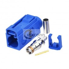 Fakra C Female Blue Crimp Connector for Car GPS Antenna RG316 RG174 Cable Fakra C Female Blue Crimp Connector for Car GPS Antenna RG316 RG174 Cable