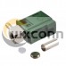 Fakra E Female Right Angle Green Crimp Connector for RG174 RG316 Cable Fakra E Female Right Angle Green Crimp Connector for RG174 RG316 Cable