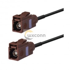 Fakra Female to Female Car Antenna Extension Cable,Fakra F Brown Pigtail Cable 3m