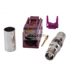 Fakra D Female Crimp Solder RG58 LMR-195 RG400 RG142 Cable Connector Fakra D Female Crimp Solder RG58 LMR-195 RG400 RG142 Cable Connector