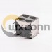 Dual RJ45 Connector 2*2 Female R/A 4 Port with Shield With LED for PCB Mount