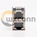 RJ45 Connector PCB 2 Port R/A Double Row with Shield and Without LED RJ45 Connector PCB 2 Port R/A Double Row with Shield and Without LED