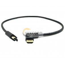 HDMI 2.0 Male to Male Cable 90 Degree 2 Feet Gold Plated High Speed HDMI 60Hz 4K 2K Cable