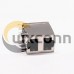 RJ45 Connector PCB 2 Port R/A Double Row with Shield and Without LED RJ45 Connector PCB 2 Port R/A Double Row with Shield and Without LED