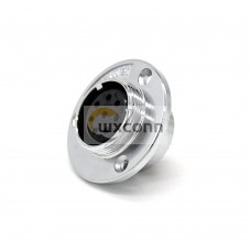 8 Pin Aviation Connector GX25 Female Panel Receptacles Connector and 3 Hole Flange 8 Pin Aviation Connector GX25 Female Panel Receptacles Connector and 3 Hole Flange
