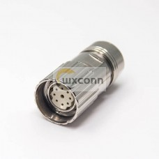 M23 Conin Connector Female Waterproot Plug 9 Pin Straight Solder Type Shielded M23 Conin Connector Female Waterproot Plug 9 Pin Straight Solder Type Shielded