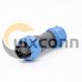 5 Pin Connector Waterproof SP13 Male Plug Female Receptacles  Bulkhead for Cable Panel Mount