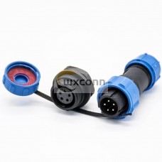 5 Pin Connector Waterproof SP13 Male Plug Female Receptacles  Bulkhead for Cable Panel Mount