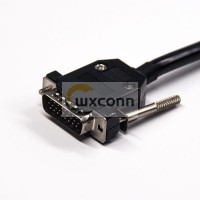 D-Sub Connector 26 Pin Straight Male to SCSI HPCN 50 Pin Straight Male Screw Lock Cable 1M D-Sub Connector 26 Pin Straight Male to SCSI HPCN 50 Pin Straight Male Screw Lock Cable 1M