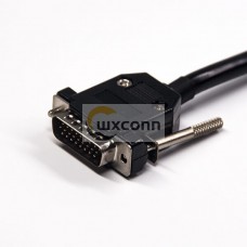 D-Sub Connector 26 Pin Straight Male to SCSI HPCN 50 Pin Straight Male Screw Lock Cable 1M D-Sub Connector 26 Pin Straight Male to SCSI HPCN 50 Pin Straight Male Screw Lock Cable 1M