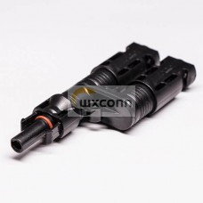 PV Solar Branch Connector T Type 1 Male to 2 Female Connector PV Solar Branch Connector T Type 1 Male to 2 Female Connector