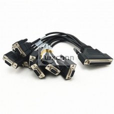 D sub 62 Pin Female to 8 D-sub 9 pin Connector Cable Assembles Connector with AWG24/26/28/32 D sub 62 Pin Female to 8 D-sub 9 pin Connector Cable Assembles Connector with AWG24/26/28/32