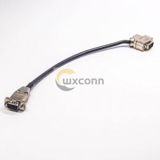 DB14 To DB15 Cable 14pin Male To Right Angle 15pin Male D-SUB Connector 15CM DB14 To DB15 Cable 14pin Male To Right Angle 15pin Male D-SUB Connector 15CM