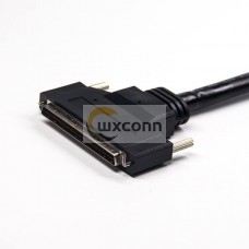 SCSI Male to Male HPDB   100 Pin  Straight Screw Locks Cable 1 M