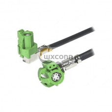 LVDS Cable Assembly 1M with 6Pin E Code Female to Female Angled HSD Connector LVDS Cable Assembly 1M with 6Pin E Code Female to Female Angled HSD Connector