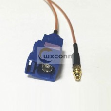 MMCX Male Cable RG178 to Fakra C Code Jack Connector MMCX Male Cable RG178 to Fakra C Code Jack Connector