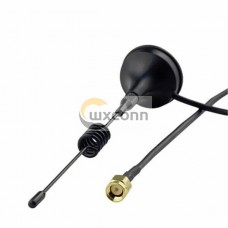 433 MHz Small Antenna 3dBi SMA Plug with Magnetic Base 1.5M Cable for Radio 433 MHz Small Antenna 3dBi SMA Plug with Magnetic Base 1.5M Cable for Radio