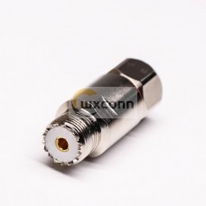 UHF Female 180 Degree Connector Clamp Type for Cable UHF-SL16-K1/2 UHF Female 180 Degree Connector Clamp Type for Cable UHF-SL16-K1/2