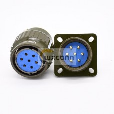 Y28M-7ZJ Military Gold Plated 7 Pins Male Socket Circular Connector