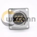 P24 Male 9 Pin Straight Socket Square 4 holes Flange Mounting Solder Cup for Cable P24 Male 9 Pin Straight Socket Square 4 holes Flange Mounting Solder Cup for Cable