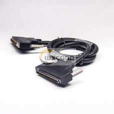 68 Pin SCSI Cable HPDB Male to HPDB 68Pin Male Screw Lock Over-molded Cable 2M