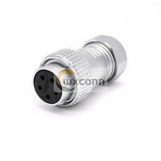 Female Plug Connector P28 Straight 5 Pin Solder Cable Female Plug Connector P28 Straight 5 Pin Solder Cable