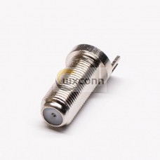 2pcs F Female Connector Front Bulkhead Through Hole for PCB 2pcs F Female Connector Front Bulkhead Through Hole for PCB