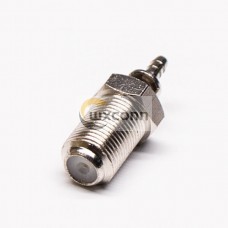 F Connector Crimp Female Straight Bulkhead for Cable RG316 F Connector Crimp Female Straight Bulkhead for Cable RG316