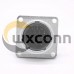 Connector 19 Pin P24 Female Straight Socket Square 4 holes Flange Mounting Solder Cup for Cable