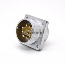 Straight Connector P32 Male 13 Pin Socket Square 4 holes Flange Mounting Solder Cup for Cable Straight Connector P32 Male 13 Pin Socket Square 4 holes Flange Mounting Solder Cup for Cable
