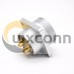 Connector 6 Pin  P32 Female Straight Socket Square 4 holes Flange Mounting Solder Cup for Cable