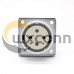 Connector 6 Pin  P32 Female Straight Socket Square 4 holes Flange Mounting Solder Cup for Cable