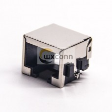 RJ45 Connectors Female SMT PCB Mount Offset 90 Degree without LED 8p8c RJ45 Connectors Female SMT PCB Mount Offset 90 Degree without LED 8p8c