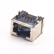 RJ45 Port Horizontal Type 90 Degree 8P8C Through Hole PCB Mount Shielded Jack RJ45 Port Horizontal Type 90 Degree 8P8C Through Hole PCB Mount Shielded Jack