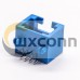 Blue RJ45 Connector 8p8c Right Angled Through Hole Unshielded Jack Blue RJ45 Connector 8p8c Right Angled Through Hole Unshielded Jack