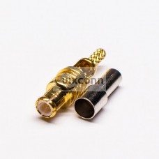 MCX Connector Male Straight Crimp Window Solder for Cable MCX Connector Male Straight Crimp Window Solder for Cable