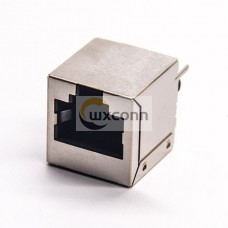 RJ45 Shielded Coupler 1*1 180 Degree DIP Type for PCB Mount Modular Connector RJ45 Shielded Coupler 1*1 180 Degree DIP Type for PCB Mount Modular Connector