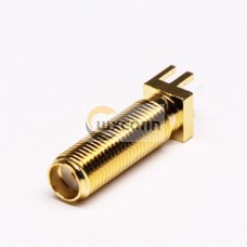 SMA Straight PCB Jack Coaxial Connector Plate Edge Mount SMA Straight PCB Jack Coaxial Connector Plate Edge Mount