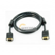 Male to Male D-Sub SVGA 14 Pin Straight Connector Cable Black Golden Male to Male D-Sub SVGA 14 Pin Straight Connector Cable Black Golden