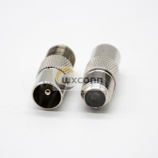 F to PAL Adapter F Female Threaded to PAL Male Straight Connector F to PAL Adapter F Female Threaded to PAL Male Straight Connector